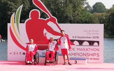 Pablo Diaz Vara y Adrián Martínez Torre campeones del mundo de Paracanoe