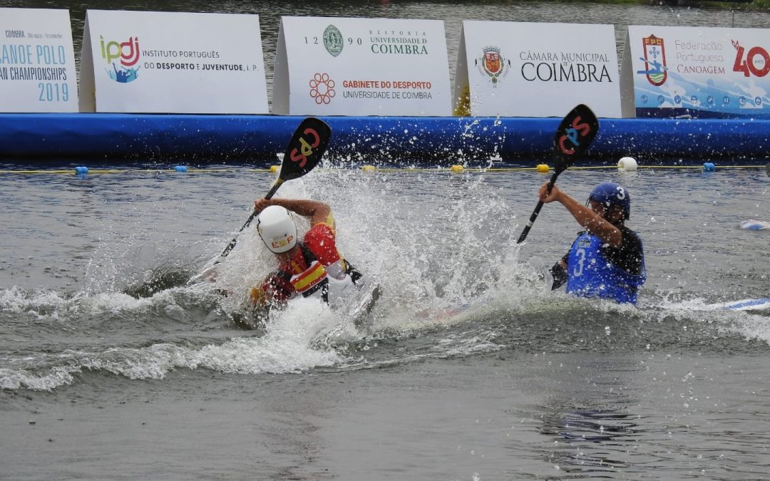 Última jornada del Campeonato Europeo de Kayak Polo, Coimbra (Portugal)